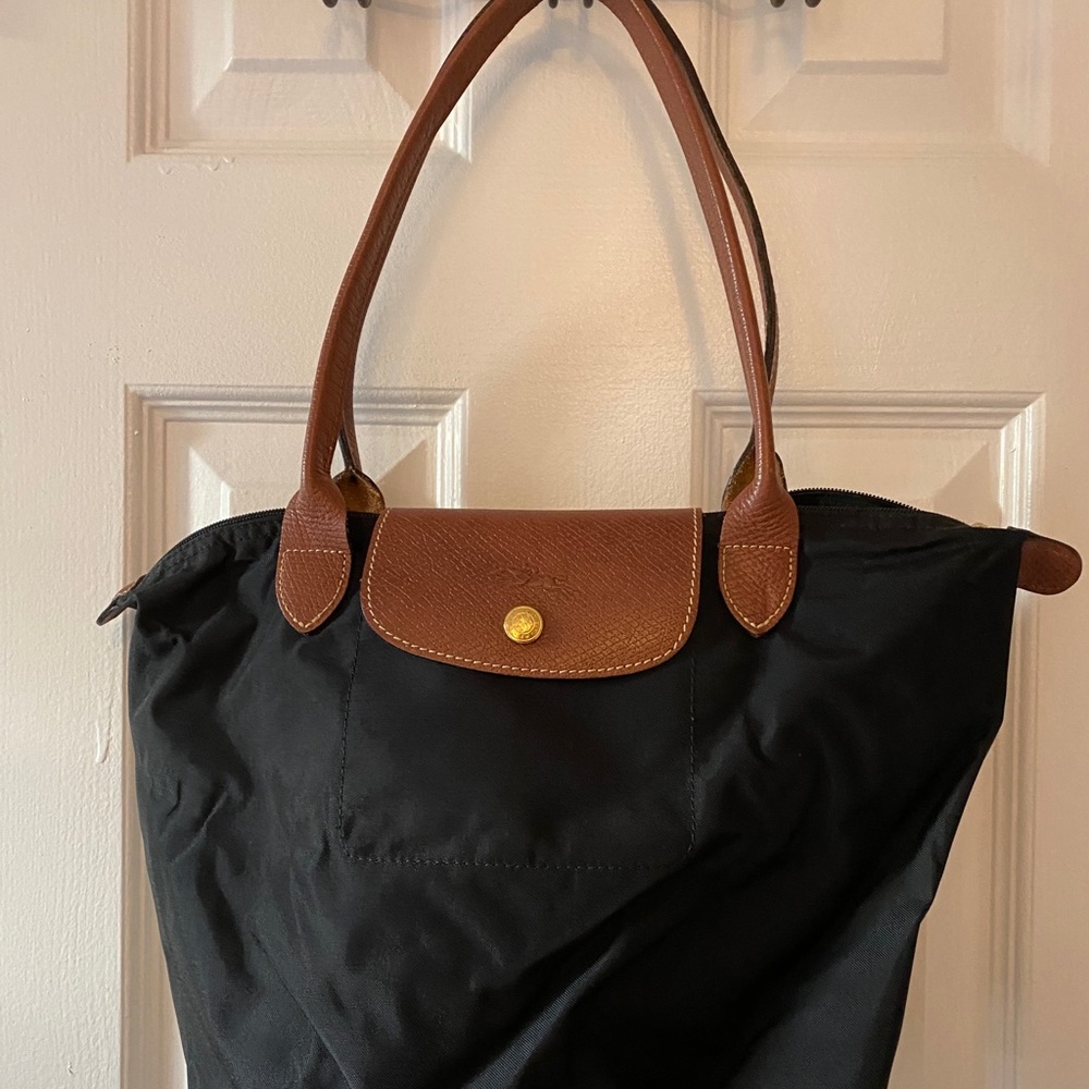 Longchamp small le pliage nylon shoulder bag